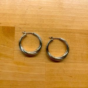 & Other Stories Gold Curved Hoop Earrings